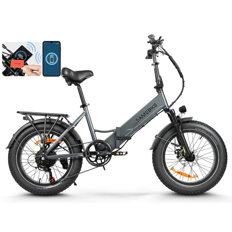 [EU DIRECT]  LOTDM200-II Folding Electric Bike with Rack Bag 48V 13AH 750W Motor Recommended Top Speed 25KM/H 20Inch 80KM Max Mileage 150KG Max Load Electric Bicycle ENGWE EP-2 Pro