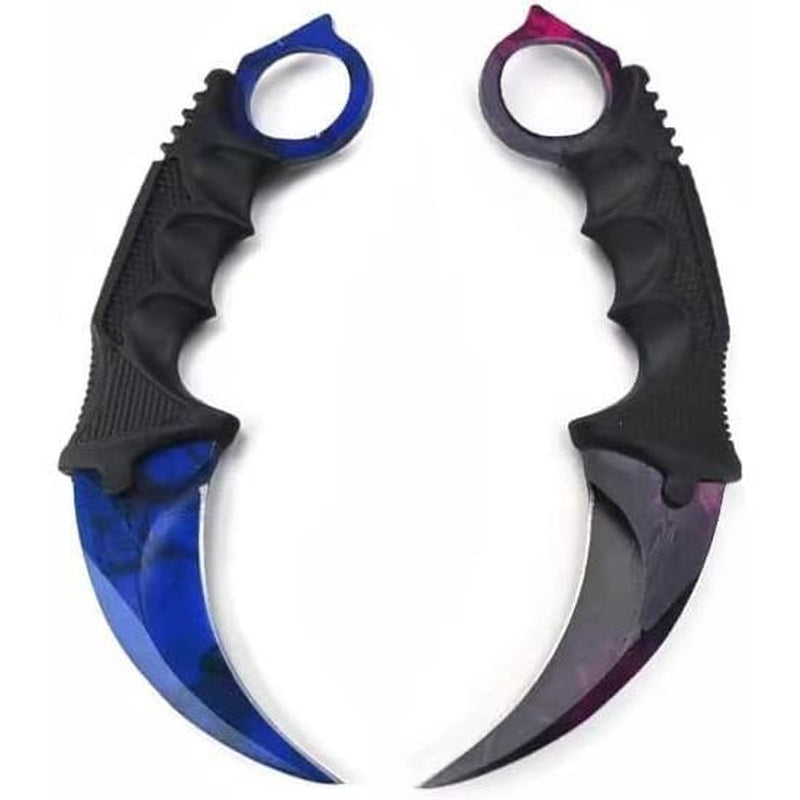 Fixed Blade Camping Knife, Stainless Steel Traning Outdoor Multi Tool, Practice Survival Pocket Knives, Hiking, Fishing, 1 PCS Knife, Random Color