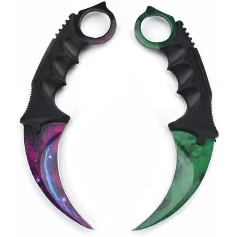 Fixed Blade Camping Knife, Stainless Steel Traning Outdoor Multi Tool, Practice Survival Pocket Knives, Hiking, Fishing, 1 PCS Knife, Random Color