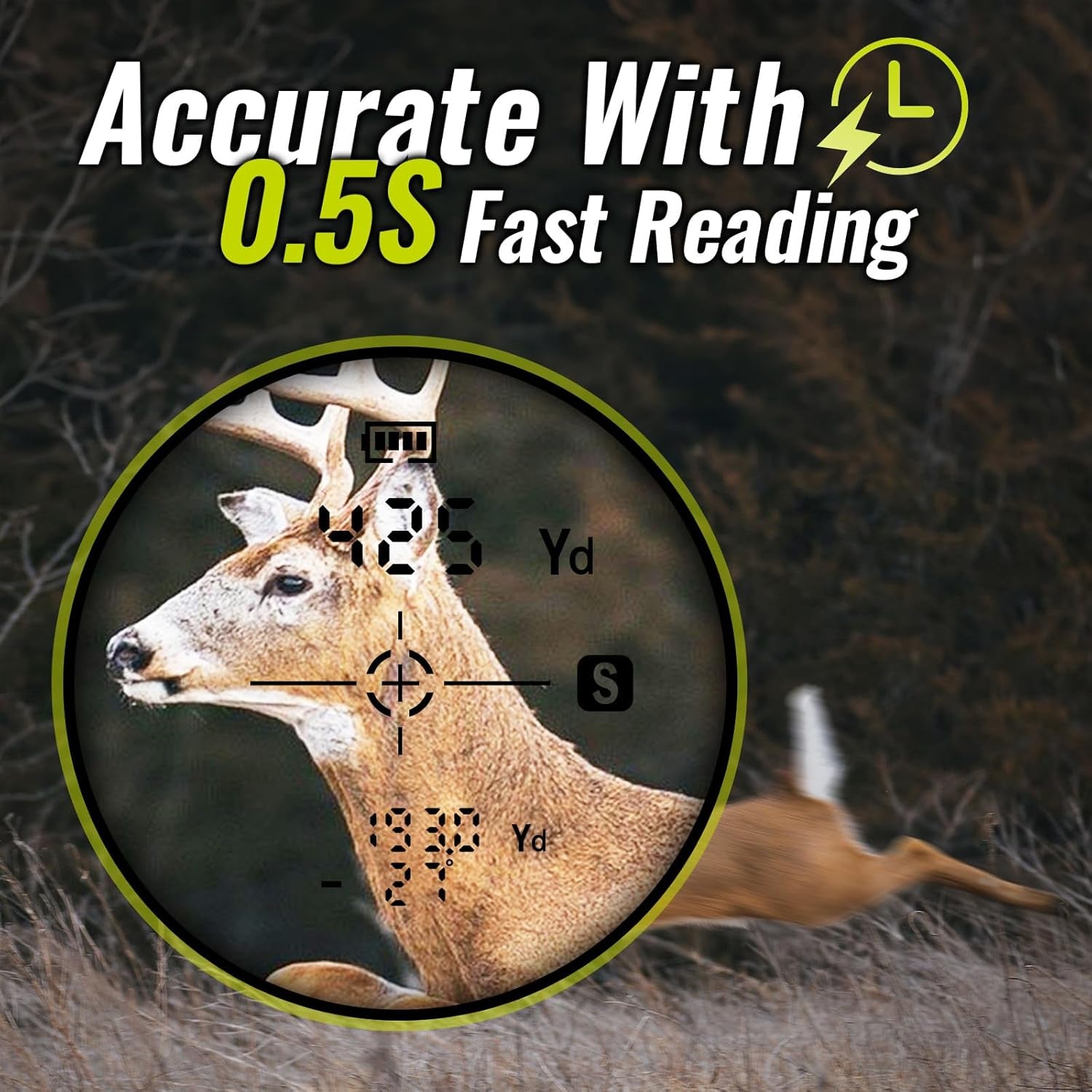 Hunting Rangefinder with Rechargeable Battery, 700/1000Y Camo Laser Range Finder 6X Magnification, Distance/Angle/Speed/Scan Multi Functional Water-Resistant Rangefinder with Case