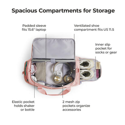 【NEW IN】BAGSMART REIKI 30L Lightweight Gym Duffle Bag W/Shoe Compartment & Laptop Sleeve,Fits 15.6" Laptop ,Water-Resistant Workout Bag for Men/Women Tiktokshopfalldealsforyou