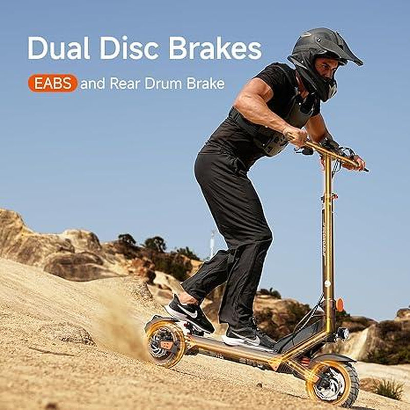 41MPH Electric Scooter for Adults, 1200W Motor Fast E Scooter, 11" Off-Road Tires, up to 41 MPH Top Speed & 43 Miles Long Range, Dual Brake, Foldable