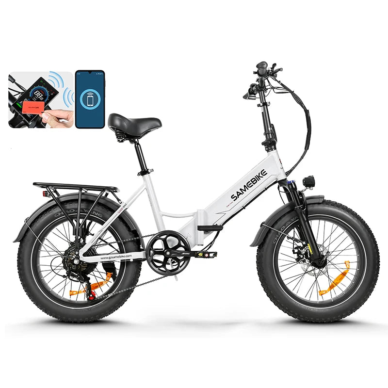 [EU DIRECT]  LOTDM200-II Folding Electric Bike with Rack Bag 48V 13AH 750W Motor Recommended Top Speed 25KM/H 20Inch 80KM Max Mileage 150KG Max Load Electric Bicycle ENGWE EP-2 Pro