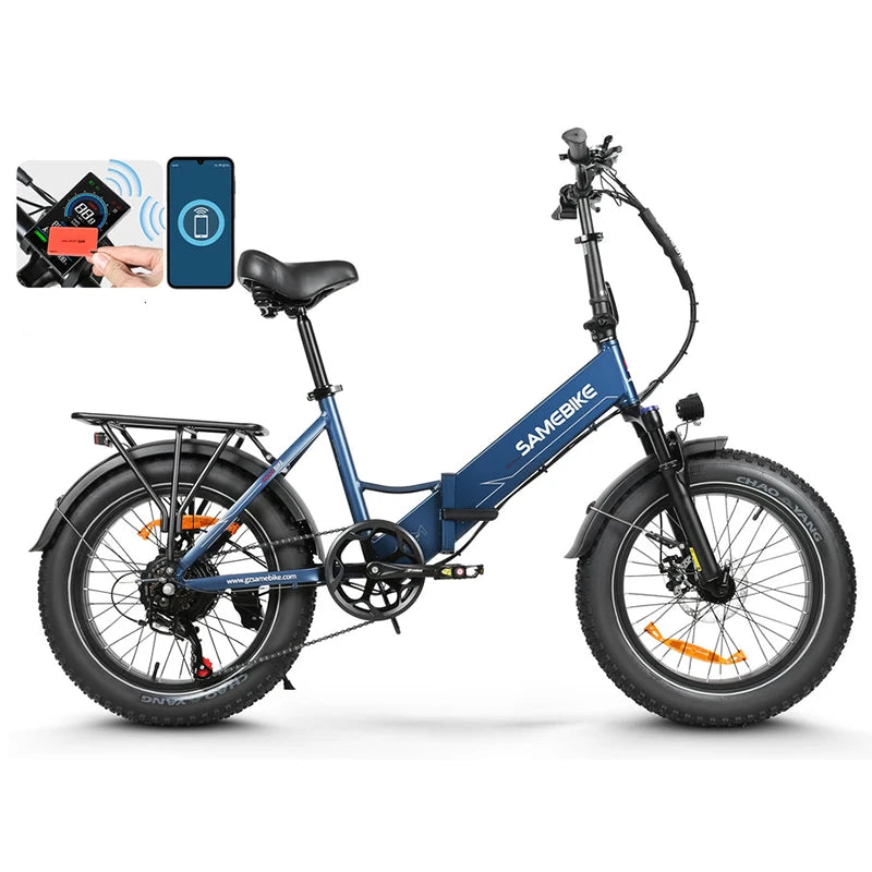 [EU DIRECT]  LOTDM200-II Folding Electric Bike with Rack Bag 48V 13AH 750W Motor Recommended Top Speed 25KM/H 20Inch 80KM Max Mileage 150KG Max Load Electric Bicycle ENGWE EP-2 Pro