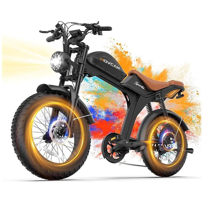 V70 Electric Bike, Electric Motorcycle with 52V 23.4Ah Removable Battery 20” Fat Tire Dirt Bike, 2000W Motor 35 MPH Top Speed E Bikes, 7 Speed Dual Hydraulic Brake Electric Bikes for Adults