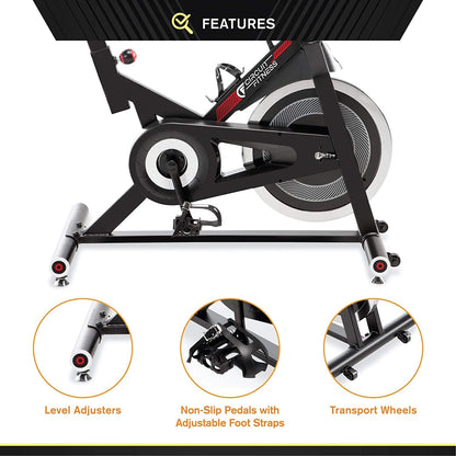 Club 30 Lbs. Flywheel Revolution Cycle for Cardio Workout – Adjustable Manual Resistance Mechanism